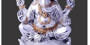 Silver Plated Ganesha Idol