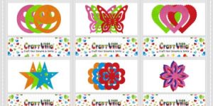 Felt Shaped Card Glitter Sticker