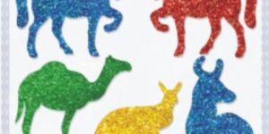 Glister Multi Glitter Stickers