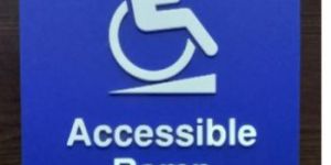 Cwsn Sign Board Accessible Ramp