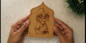Diwali Lady MDF Cut out