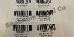 Printed Barcode Label