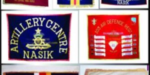 ARMY HAND EMBROIDERY FRAME BANNER