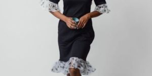 Ladies Black Bodycon Dress