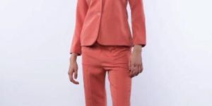 Ladies Classy Peach Blazer Co-ord Set