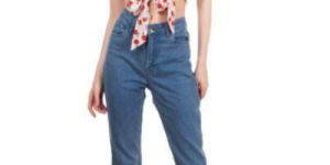 Ladies Front Knot Crop Top