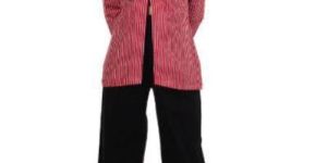 Ladies Red Stripes Long Shrug