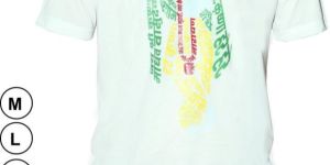 Krishna Printed Green Cotton T Shirt