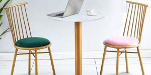 Cafeteria Furniture Gold Finish