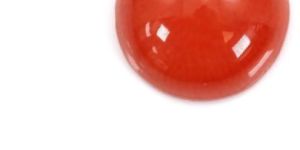Round Coral Cabochon Stone