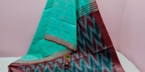 Pure Cotton Ikkat Saree