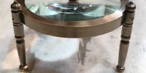 Antique Brass Table Magnifying Glass