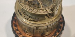 Alvi and Co Handmade Brass Drum Sundial Compass with Leather Box - the ultimate fusion of artistry and precision for the perfect gift.