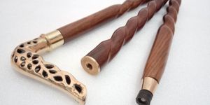 Three Fold Rope Antique Walking Stick