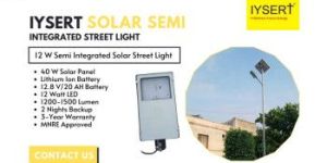 IYSERT 12W SOLAR SEMI-INTEGRATED STREET LIGHT