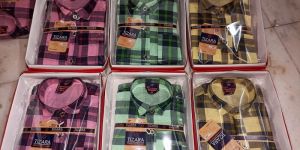Kids Fancy Boxed Check Shirts