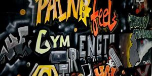 Gym Graffiti Wall Painting