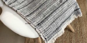 Hand Loomed Woven Cotton Throw