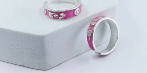 Enamel Red Sunflower Toe Ring