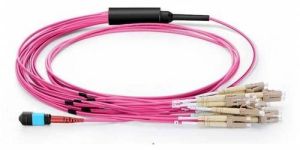 24f Mtp Female to 12 X Lc Duplex Fan Out / Harness/ Breakout Cable, Om4 Multimode, Polarity A