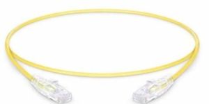 Cat6 Rj45 Patch Cord Utp 28Awg Ulta Slim PVC Jacket Xx Meter Length Yellow Color