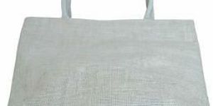 Plain White Jute Bags