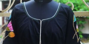 Ladies Black Kantha Work Blouse