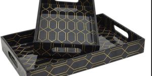 Enamel Printed Tray Set