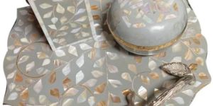 Mother of Pearl Bakhoor Burner Set