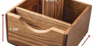 Wooden Napkin and Cutlery Holder