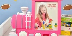 Plastic Train Photo Frame