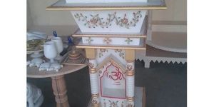 Designer Marble Tulsi Pot