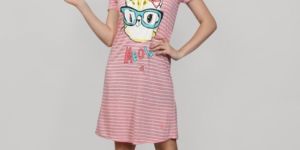 Ladies Knitted Cotton Short Nighty