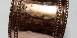 Copper Finished Hammered Napkin Ring