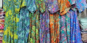 Boho Dress Silk Beachwears