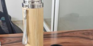 Bamboo water bottle/Bamboo Steel Insulated Water Bottle Flask/ Bamboo Steel Insulated Sipper Bottle