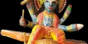 Sandalwood Vishnu God Statue