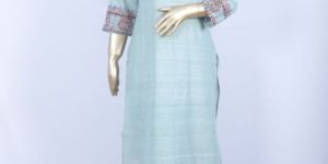 36IN17 Ladies Khadi Kurta Plazzo Set