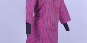 Ladies Pink Khadi Kurta