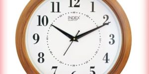 477 Brown Sweep Movement Wall Clock