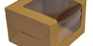 Brown Window Pastry Box