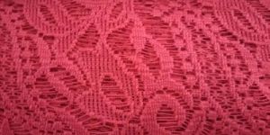 Red Nylon Net Fabric