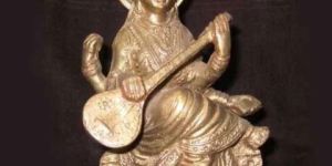 Brass Saraswati Statue