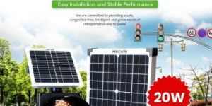 20 Watt Solar Portable Traffic Light System