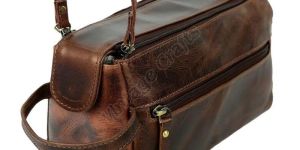 Genuine Leather Travel Shaving Kit