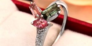 925 Sterling Silver Tourmaline Rings