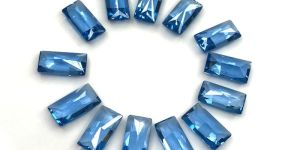 Baguette Cut Blue Topaz Loose Gemstones