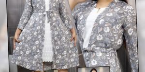 Ladies Printed One Piece Short Dress