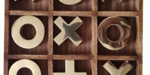 Wooden Tic Tac Toe Game