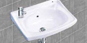 Square Ceramic Wall Mounted Wash Basin